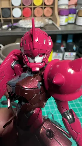 Lady Zaku got me all f**ked up early this morning 😝 . #gunpla #gundam #plamo #custom 