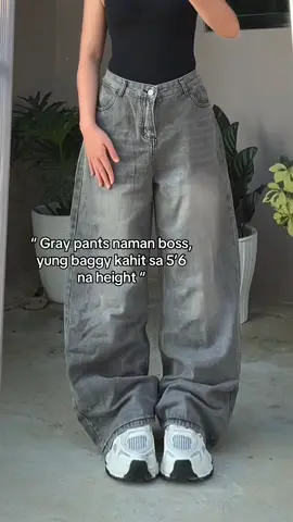 Sarap sa eyes ng gray pants talagaa #graypantsbaggy #baggygraypants #graypants #fyp 