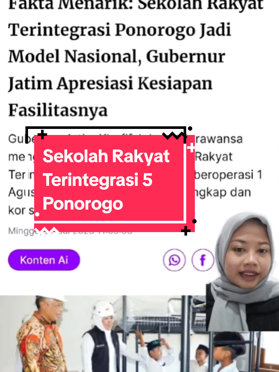Sekolah rakyat bukan hanya program untuk tempat belajar tetapi ia adalah ruang untuk tumbuh, melompat dari keterbatasan untuk menuju masa depan yang lebih cerah. Harapan nyata untuk siapapun bisa bermimpi besar dan belajar tanpa batas✨ #fyp #sekolahrakyat #sekolahrakyatjatim #sekolahrakyatterintegrasi #sekolahrakyatponorogo #ponorogo #jawatimur 
