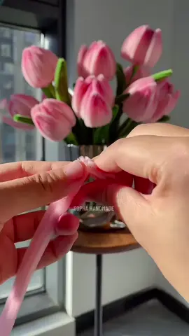 #tulip #DIY #pipecleanerflowers #handmade #tpyシ #trending #usa 