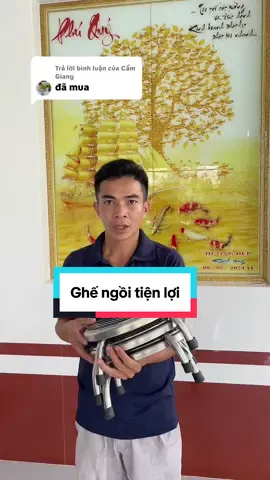 Trả lời @Cẩm Giang cảm ơn chị đã ủng hộ #thanhtien030990 #gheinox #gheinox304caocap 