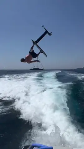 Insane line while foiling out in Greece on the OSSA Zephyr Foilboard! Now completely sold out of Drop Two! #OSSAFoilboards #RideOSSA #RideTheFuture #Wake #Foil #Backflip 