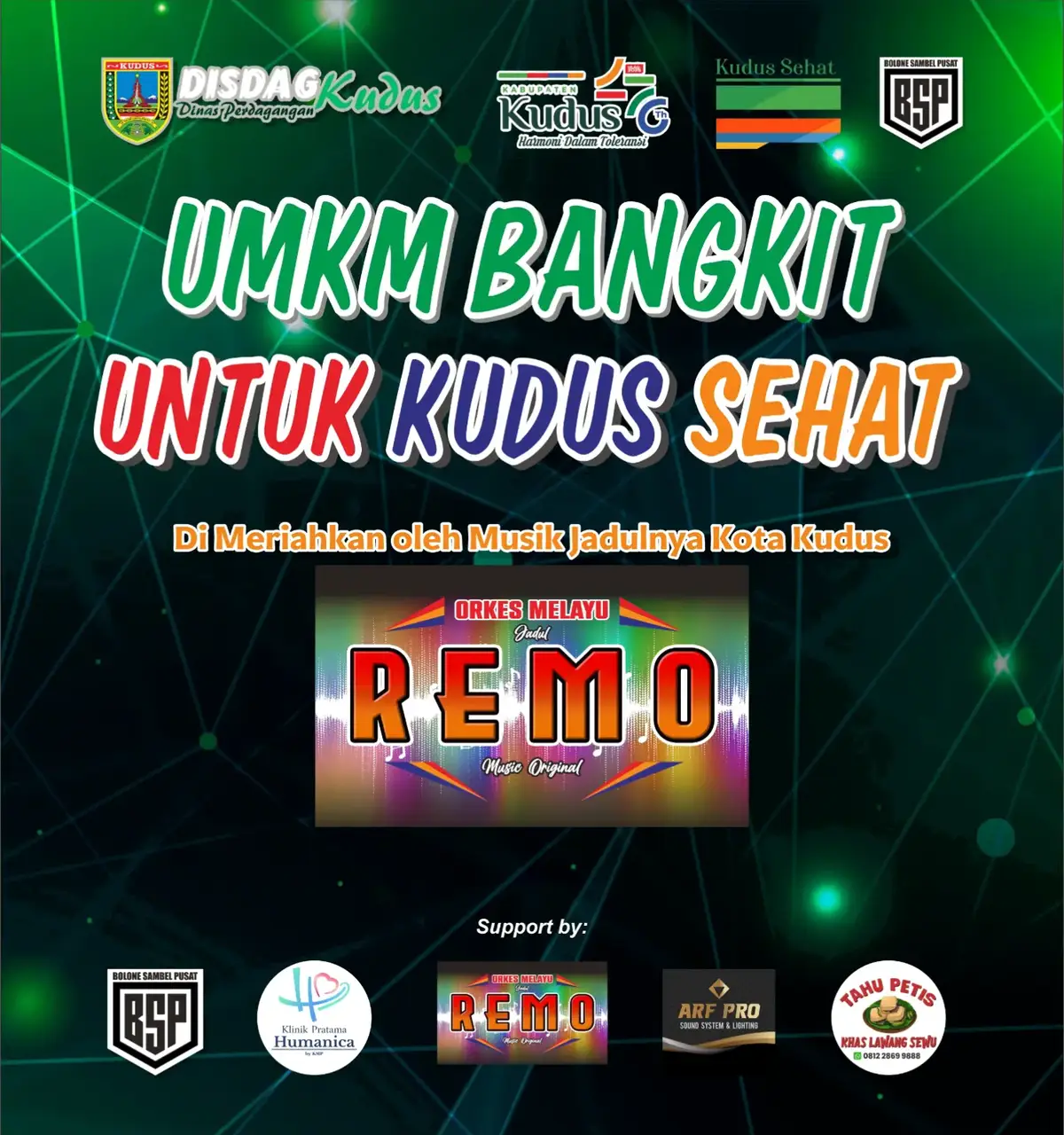 #CFN  CFN Kota Kudus Sabtu, 2 Agustus 2025 Dengan Tema UMKM BANGKIT Untuk Kudus Sehat Di Meriahkan Oleh : Orkes Melayu Jadul Dari Kota Kudus REMO Terima Kasih Sponsor Yang Sudah Membantu Acara Tersebut #kudus #kudus24jam #kuduspride #kuduskotakretek #kudusviral #kudusjateng 