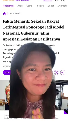 Fakta menarik : Sekolah Rakyat Terintegrasi Ponorogo siap memulai proses belajar mengajar dan jadi model pendidikan nasional.  #pendidikan #sekolah #Jatim #Ponorogo #faktamenarik #boardingschool #sekolahrakyat 