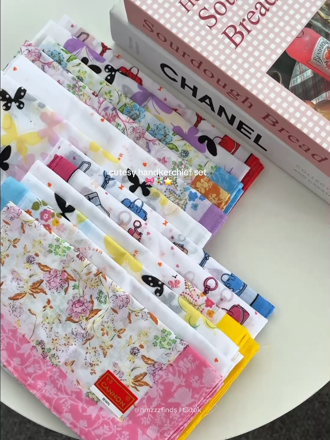 Cotton Handkerchief Set 🎀 super affordable & high quality 🌸💠 #hedyshandkerchief #cottonhandkerchief #handkerchiefset #handkerchiefforwomen #12pcshandkerchief #fyp 