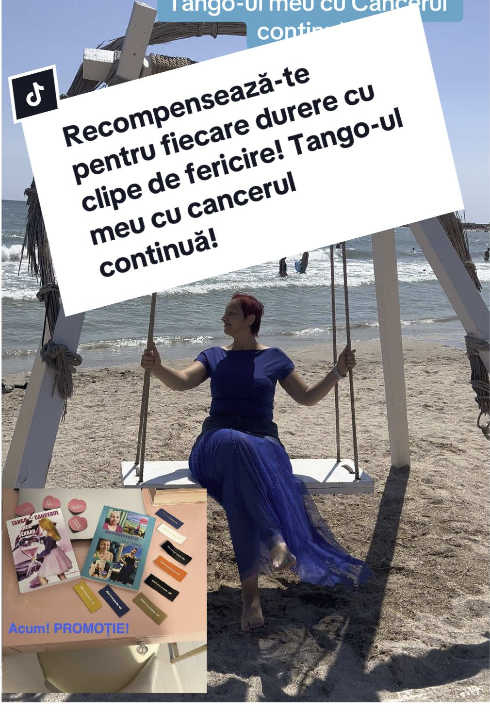 Lupta cu cancerul e un tango pe viață și pe moarte.  Recompensează-te pentru fiecare clipă de durere cu clipe de fericire!  Am zeci de julituri în genunchi de la atâtea ori când cancerul m-a pus la pământ!  Dar am tot atâtea ridicări.  Ridica-te mereu oricât de jos ai fi fizic, psihic, așa cum se ridică soarele din mare la răsărit, în fiecare dimineață!  Lupta cu cancerul e o luptă de voință!  Suntem femei puternice și putem!  Luptăm cu cancerul!  Nu suntem doar niște paciente de cancer!  #cumlupteucucancerul  #tangocucancerul  #reinventeazate  #lectiideviata  #romaniatiktok  #cancerfighter  #povesteamea 