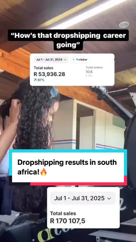 Boom a whole year later? 🥳🥳🥳you can run a store, make sales, and never touch a single product. Here’s how 👇 1️⃣ You set up your online store 2️⃣ A customer places an order 3️⃣ You forward that order to your supplier 4️⃣ The supplier ships it straight to your customer 5️⃣ You keep the profit 💸 No stock. No warehouse. No packing boxes at midnight. And yes, still learning, still growing, still getting paid (even when I make mistakes 🤷‍♀️). Some of my DFY clients even matched my results… just by taking action and copying the exact strategy 💻🔥 Dropshipping is simple when you follow a real system🔥 #dropshippingsouthafrica #howtomakemoneyonline #dropshippingtips #tiktoksouthafrica🇿🇦 #howtomakesales 