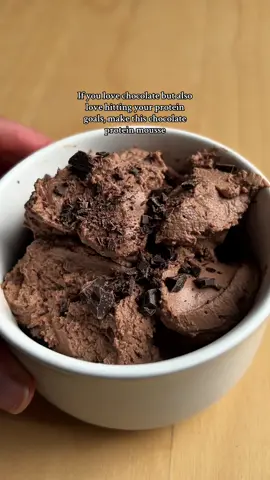 The thickness of these is truly unmatched and you would never guess it is a healthier dessert 😎 150g of plain Greek yoghurt (I used @FAGE ) 25g of chocolate (I like dark) 15g of chocolate protein powder (I used @Muscle Nation (code JULES) Microwave the chocolate to melt (stirring in intervals to not burn) then mix in the Greek yoghurt and protein powder  Enjoy immediately or Refrigerate for 2 hours to be extra thick and enjoy !  #proteindessert #proteinsnack #healthydessert #easydessert #healthysnack 