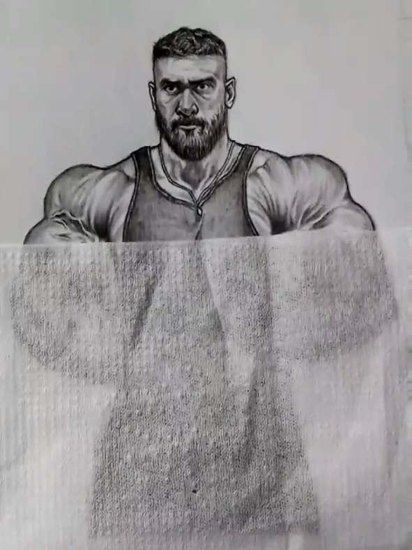 CBum 1 finished 4 drawings to go @Chris Bumstead  | #cbum #chrisbumsteadmotivation #bodybuilder #gym #artwork #pencilart #drawingprocess 