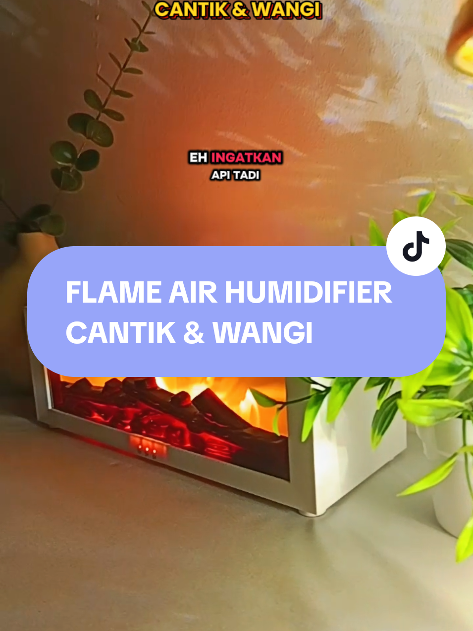 🔥 Wow! Bukan api betul tapi efek dari Flame Air Humidifier ni memang real gila! 🔥💨 Bukan sekadar pelembap udara, tapi datang sekali dengan essential oil untuk aroma relaxing. Ada remote control lagi – baring pun boleh tukar warna LED & intensity asap. Suasana bilik terus rasa cozy & tenang, macam spa! 🌙✨ 💧 Operasi senyap 💧 Auto-off bila air habis 💧 2 dalam 1: Humidifier + Lampu mood 👉 Rumah wangi, udara lebih segar, mood pun rileks. Flame Air Humidifier ni memang wajib ada kat setiap rumah! #FlameAirHumidifier #HumidifierMalaysia #AromaDiffuser #EssentialOil #RemoteControl #HomeDecor #BilikWangi #LampuMood #RelaxingVibes  #SpaVibes #UdaraSegar #RumahWangi #CozyRoom #HomeEssential 