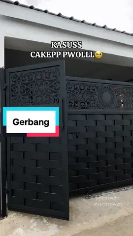 Pemasangan di Sumber Agung Kemiling  Gerbang cutting mix Anyam Minimalis juga Aesthetic polll🤩 #gerbang #minimalis #cutting #anyam #hitam #pagar #rumah #rumahminimalis #fyp #viral #bengkellas #lampung #murah #jayamandirilampung #masyaallahtabarakkallah 