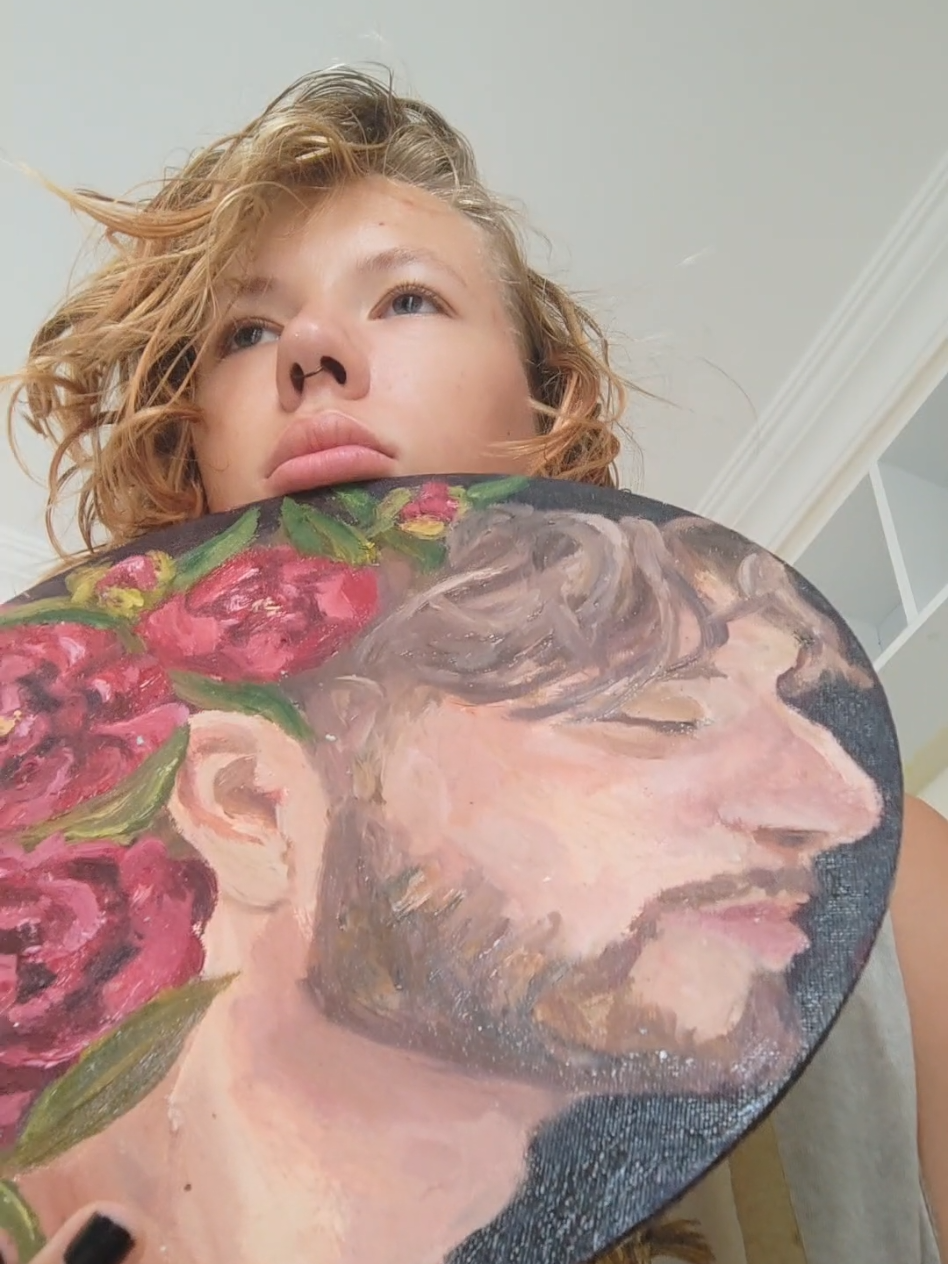 maybe this time 🤞🤞 @bbno$  where are u bro #bbno$ #bbnomoney #babynomoney #bibinos #art #fyp #oilpainting 