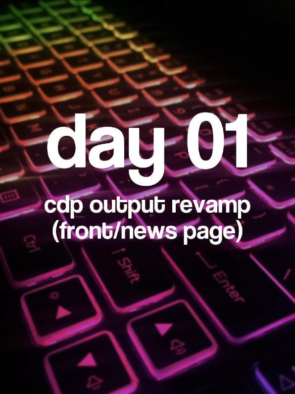 ✨ 𝗗𝗔𝗬 𝟬𝟭 of #LayoutThingz ✨ Let’s kick things off with a CDP output revamp! 📰 We’re giving the news/front page a fresh look — bolder headlines, better hierarchy, and layouts that actually guide the reader’s eye. 👀 Swipe to see the transformation — from draft to polished press-ready. 📣 Stay tuned daily for more tips, tricks, and design glow-ups! what do you guys think? comment for more. #Day01 #LayoutThingz #SchoolPaperDesign #FrontPageFix #LayoutTips #CampusJournalism #marcwilsonmj 