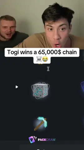 Togi wins a 65,000$ chain ☠️😭 #kickstreaming 