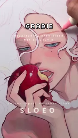 i think i did well on the apple! 🍎 #acrylicmarkers #sketchook #grabie #creatorsearchinsights 