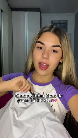 Como conseguir itens de graça na TEMU!🎀✨ #tiktok 