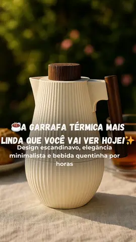 ✨Essa garrafa tem um design moderno e acabamento amadeirado e vai MUITO além do básico: é o tipo de peça que decora sua cozinha e sua mesa posta ☕ Seu café merece uma garrafa à altura! Elegante, funcional e com acabamento impecável — essa garrafa é aquele achadinho que eleva qualquer cantinho da sua casa! Seja no escritório ou no café da manhã de domingo, ela mantém sua bebida quentinha por horas🤩  ✨Clique aqui e leve já a sua: 🔗https://s.shopee.com.br/6pqBU9LZVB …e leve essa elegância para sua casa! #C#CozinhaOrganizada#achadinhosdashopee#garrafatermica#mesapostadecor 