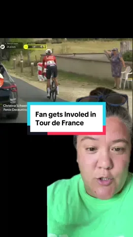 A fan gets involved in the Tour de France #TourDeFrance #fans #roadcycling #sportscommentary #feelgoodstory #obscuresports 