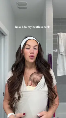 obviously this won’t work for all hair types but the people asked so i am showing  #hairstyle #heatlesscurls #heatlesshairstyles #haircurlingtutorial 