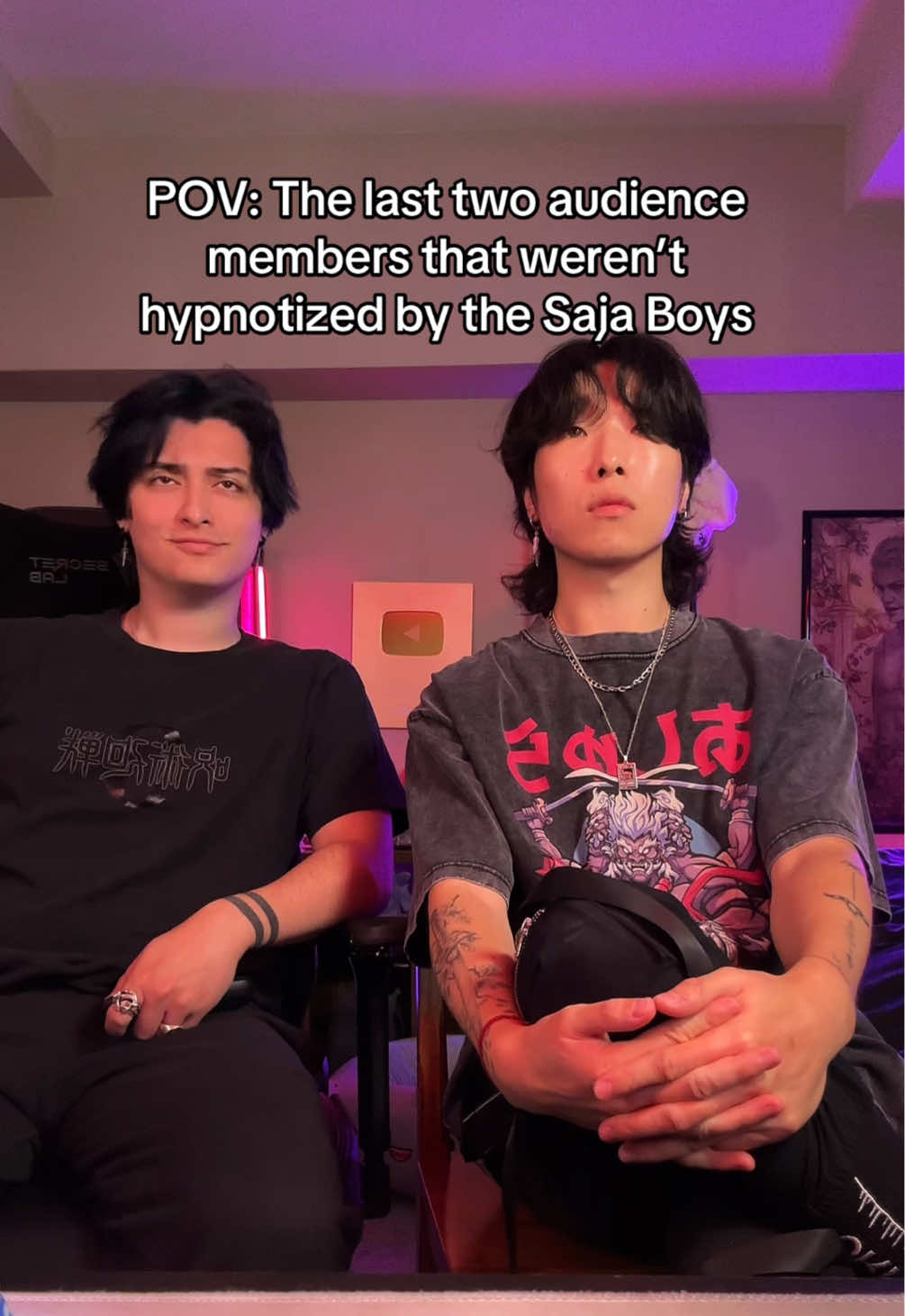 What the helly 😳 @Danny #kpopdemonhunters #sajaboys 