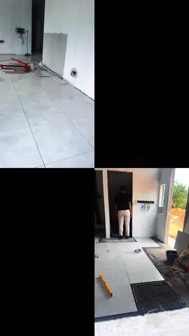 Kerja pemasangan mozek.. bila dah pasang mozek baru la nampak rumah besar🥳🥳🤣