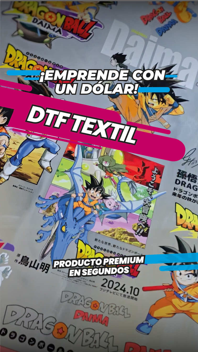 Emprende con poco y genera ganancias inmediatas con nuestro DTF textil⚡️ Con la mejor calidad para que tus prendas luzcan premium desde el primer momento🙌 Escríbeme si deseas mas información‼️