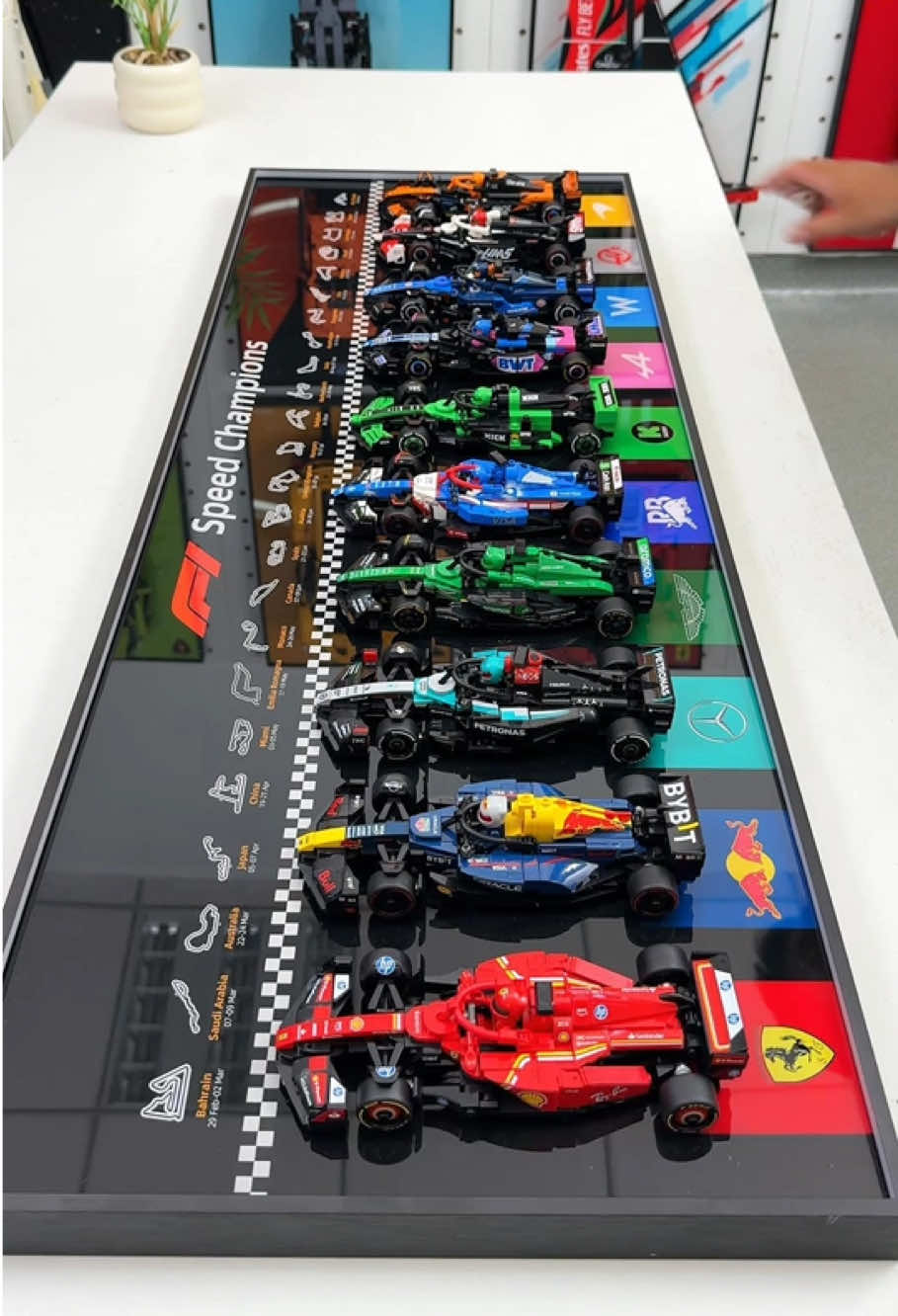 Black speed champion frame ,Do you like it #lego #icuanuty #speedchampions #F1 #legoframe 