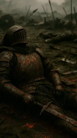 He didn’t run. He didn’t beg. He just fought… until the fire claimed him. 💬 Would you have stood your ground? #darkfantasy #fallenknight #cinematicscene #epicbattle #legendends