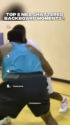 TOP 5 NBA SHATTERED BACKBOARD MOMENTS😱 #NBA #basketball #shaq #backboardbreaks 