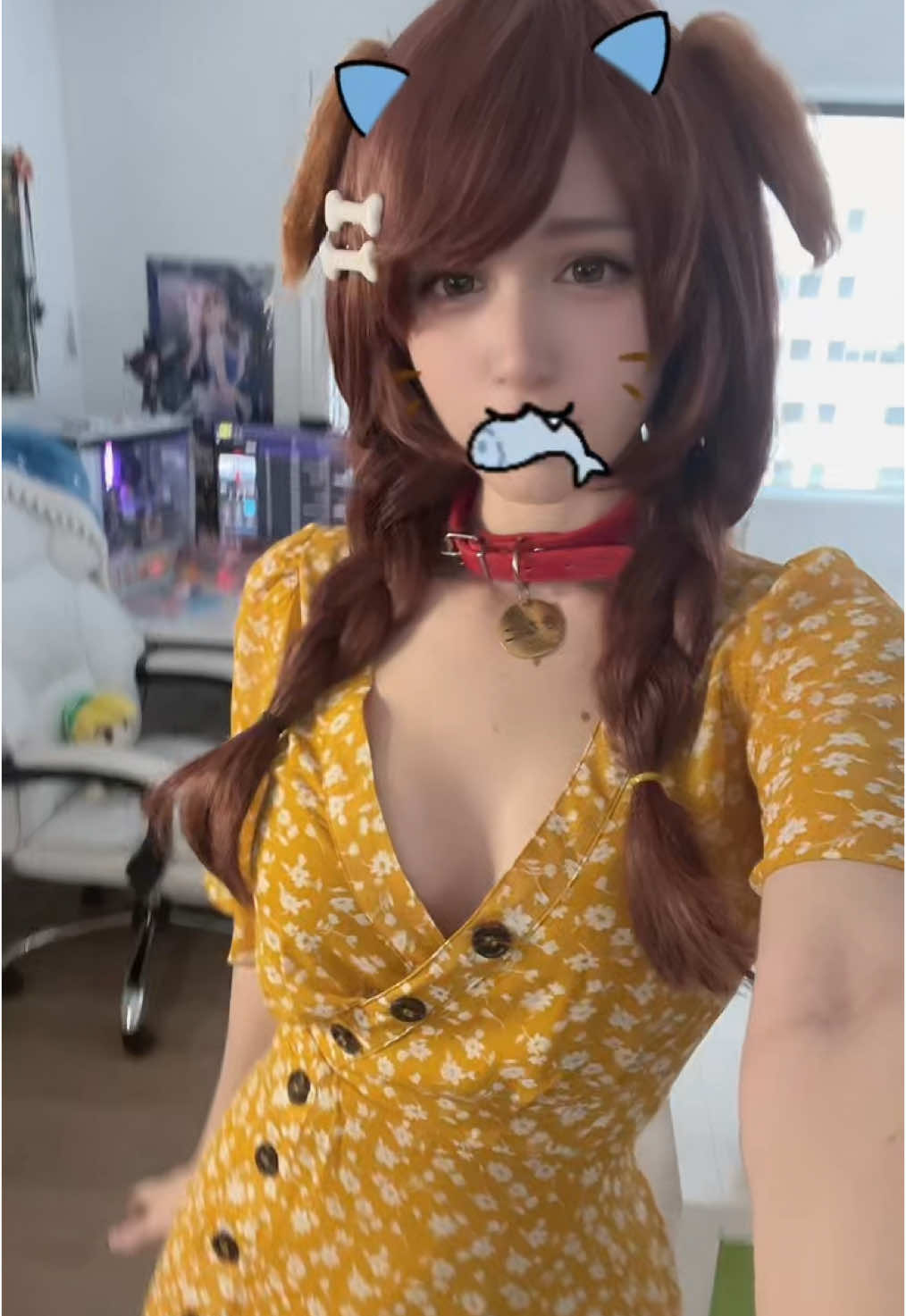 Yubi yubi🥐🥐🥐 #koroneinugami #korone #hololive #cosplay #hololivecosplay 