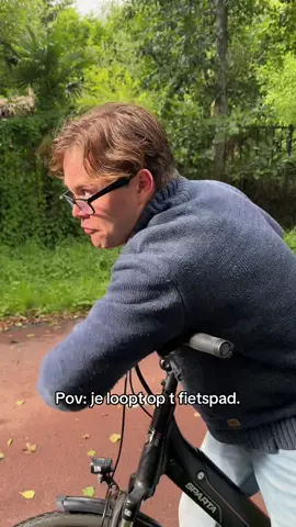 Altijd de mensen op elektrische fiets! 😭