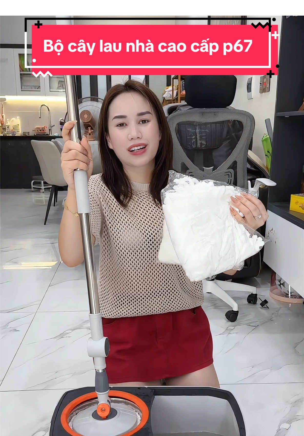 Bộ lau nhà tự vắt thông minh tặng thêm 2 bông lau khi săn sale ngay #xuhuong #hangmen96 #bocaylaunha #bocaylaunhatuvat 