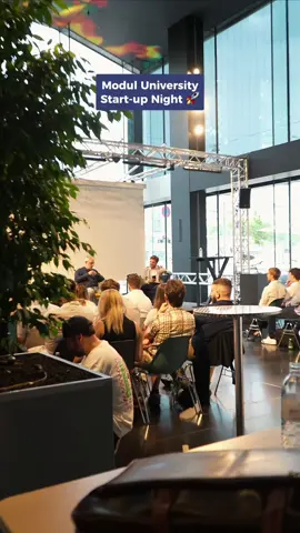 Not every uni gives you front-row access to innovation 💡 At MU Vienna, we meet the people building it 🤝📈  #moduluniversity #internationalstudent #startupnight #networking #innovation
