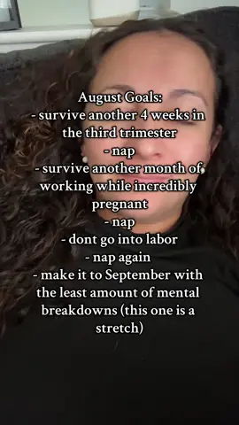 Yeah I’m just trying to survive this month and maybe get some sleep if that’s even possible #thirdtrimester #august #pregnant #pregnantlife #pregnancystruggles 