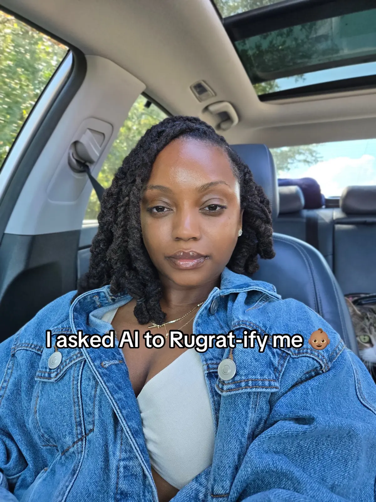 Does this look like me or nah? I used AI to turn my regular photo into a rugrats style cartoon and I’m kinda shook. 🤔👀 #aicartoon #blackgirlmagic #aiart #fyp 