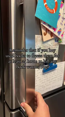 Don’t forget to freeze those used books📚 #BookTok #books #fyp 