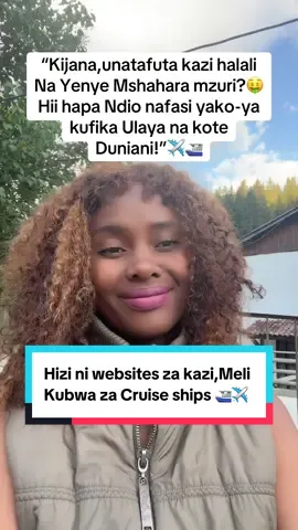 🔥 Ajira halali kwenye meli za Cruise – Tembea Dunia, Fanya Kazi, Lipwa Vizuri! ✅ allcruisejobs dot com ✅ cti-usa dot com ✅ msccruises dot com slash careers ✅ rclcareers dot com #diaspora #job #tiktoktanzania #tiktokkenya #foryou 