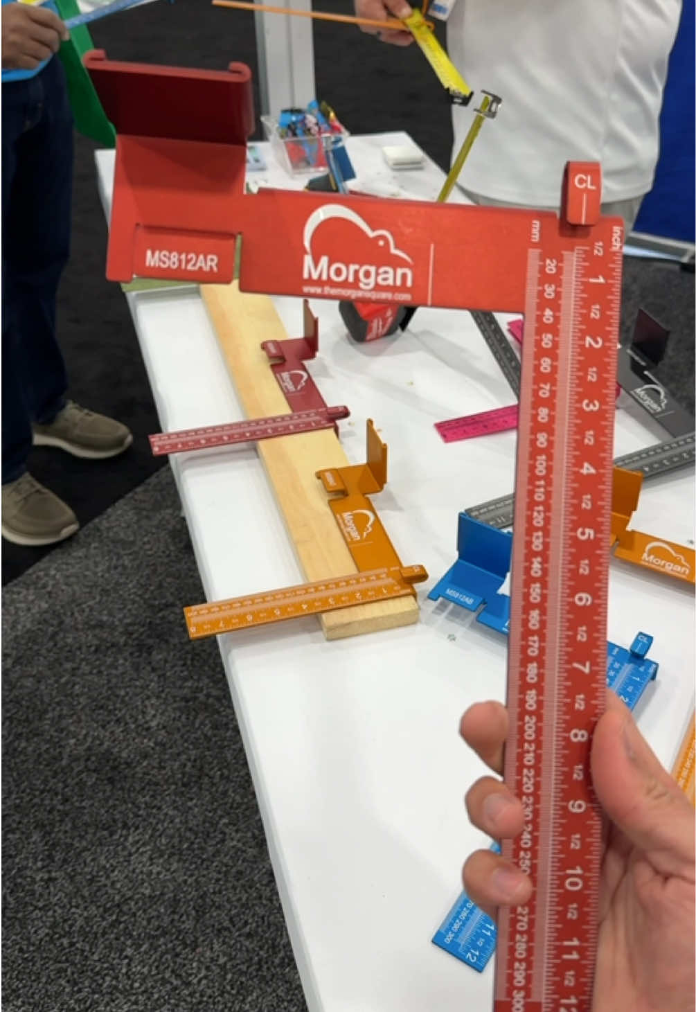 Innovative Multipurpose Framing Square! #cooltools #construction #toolsofthetrade #tradeshow #framing 