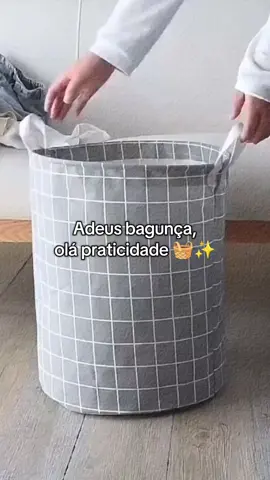 Dobrável, leve e super prático. Esse cesto de roupa é perfeito pra manter tudo organizado sem ocupar espaço! #achadinhostiktok #tiktokshop  #organizaçãodacasa #cesto  #CestoDobrável  #casaprática #sembagunça 
