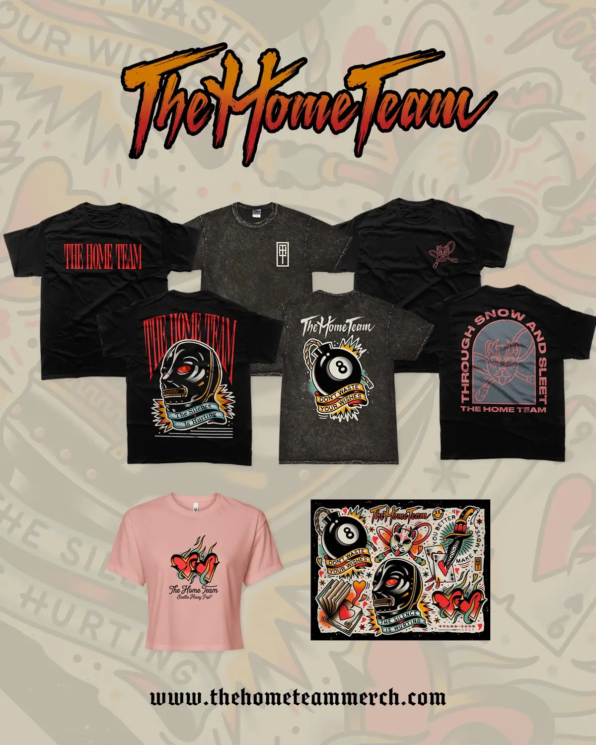 FLASH MERCH DROP!! Pick up our first ever flash sheet and a tee. Swipe to the end for a surprise 😌 www.thehometeammerch.com 📸 @Rickelle / Ricki 