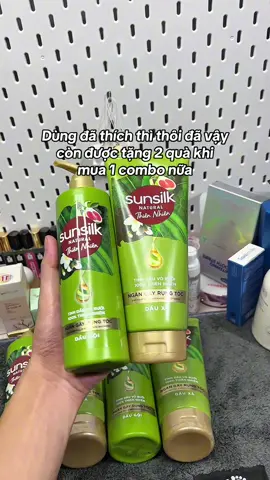 Combo gội xả Sunsilk thiên nhiên ngăn gãy rụng tóc #SUNSILK #hoptaccungUnilever #combogoixa #sunsilk #sunsilkthiennhien #rungtoc #ngangayrung #chamsoctoc #lamdep #fyp 