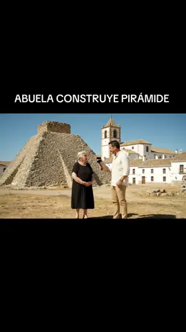 Abuela construye pirámide y suela durante muchos años en España y ahora lo muestra ante las cámaras en un pequeño pueblo castellano. Se trata de un vídeo generado por INTELIGENCIA ARTIFICIAL de humor. #fyp #paratiiiiiiiiiiiiiiiiiiiiiiiiiiiiiii #inteligenciaartificial #humor #veo3 
