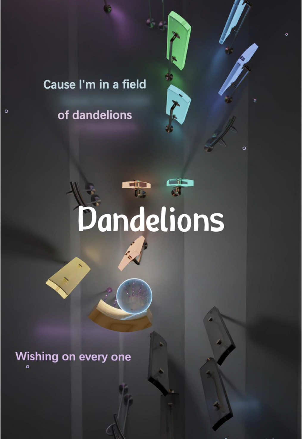 Dandelions into the wind you Go…#music #marbles #satsifying #relax #dandelions #ruthb 