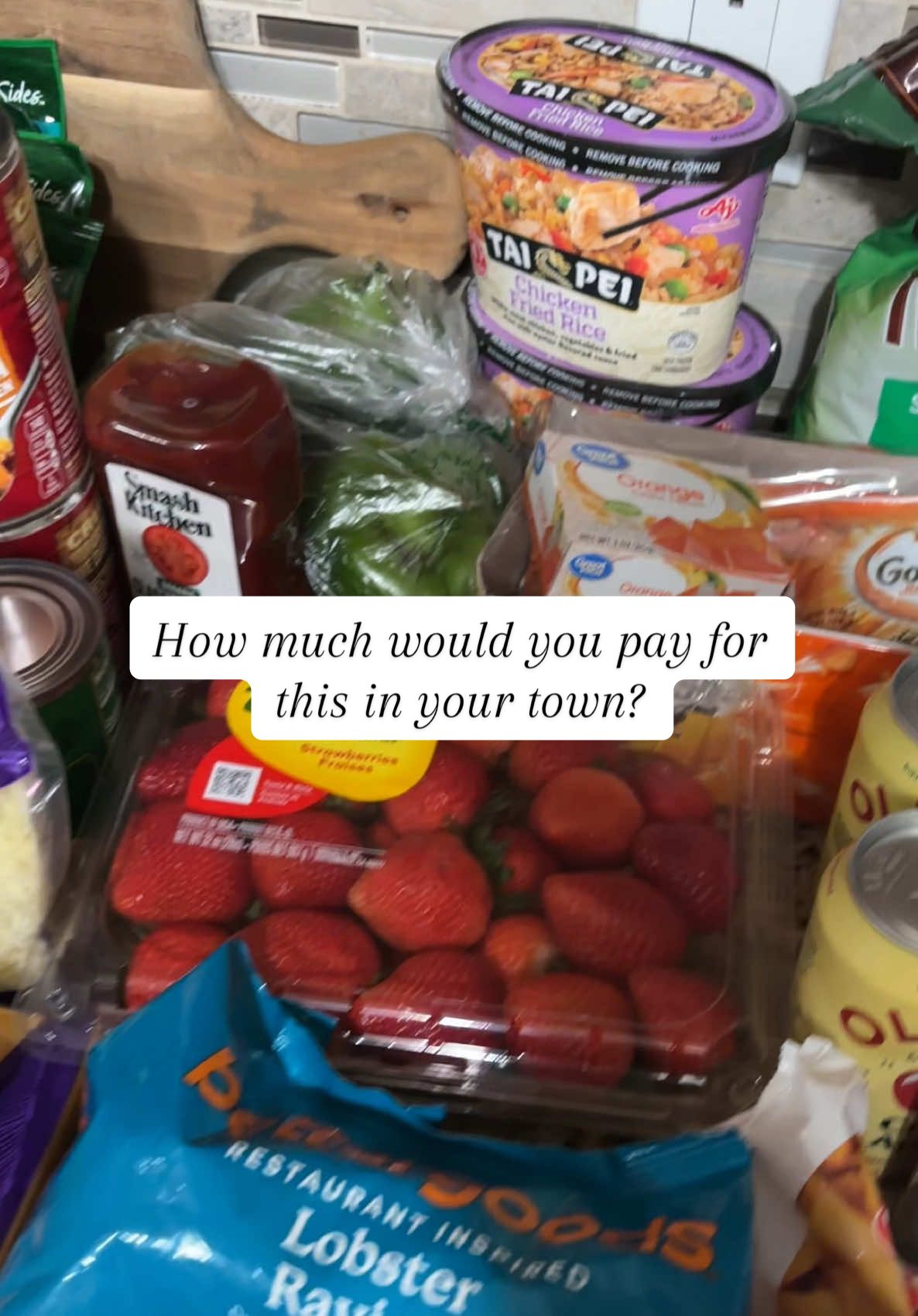 How much would this cost where you lived? #inflation #groceryshopping #groceryhaul #grocerydelivery #walmartrun #walmartdelivery #tippingculture #payday #budget #sahmlife 