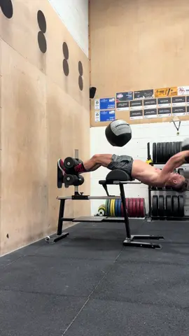 It’s all fun and games until to take a wallball to the nuts  #crossfit #fail