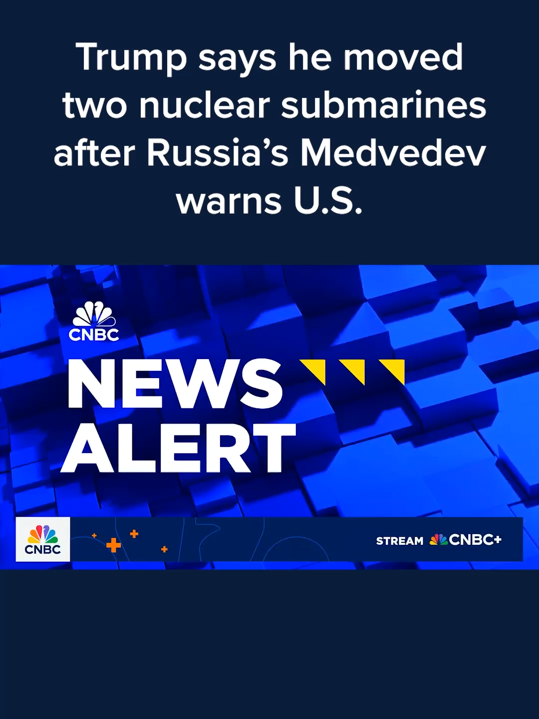 President Donald #Trump on Friday said that he ordered two nuclear submarines 
