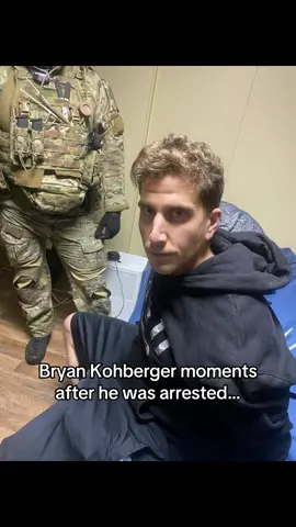 New picture of Bryan Kohberger the night he was arrested.... @KaynaWhitworth reports that authorities say he was wearing gloves and sorting trash in his parents Pennsylvania home. They added that dark attire like this is “a lot of his wardrobe”