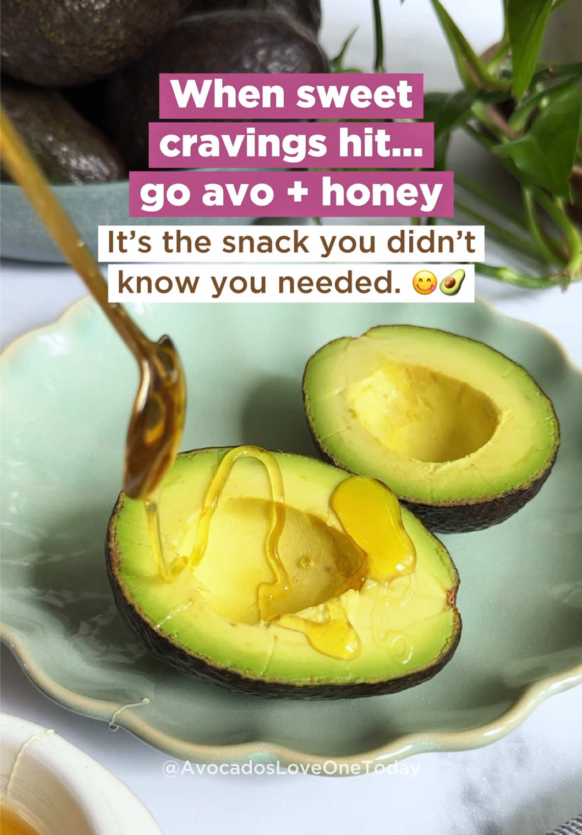 Skip ultra-processed snacks! Try this creamy, dreamy combo to help fuel your body and satisfy your cravings. Real food, real flavor, and real benefits.  🥑Healthy doesn’t have to be complicated. Just start with one avo half at a time.   #SnackSwap #AvocadoLove #FoodIsMedicine #EasyRecipe #HealthyEating #AvocadoRecipes