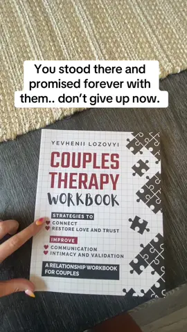 Parents, this workbook is amazing if you’re looking to strengthen your marriage ❤️ #parents #MomsofTikTok #dadsoftiktok #Love #therapy 