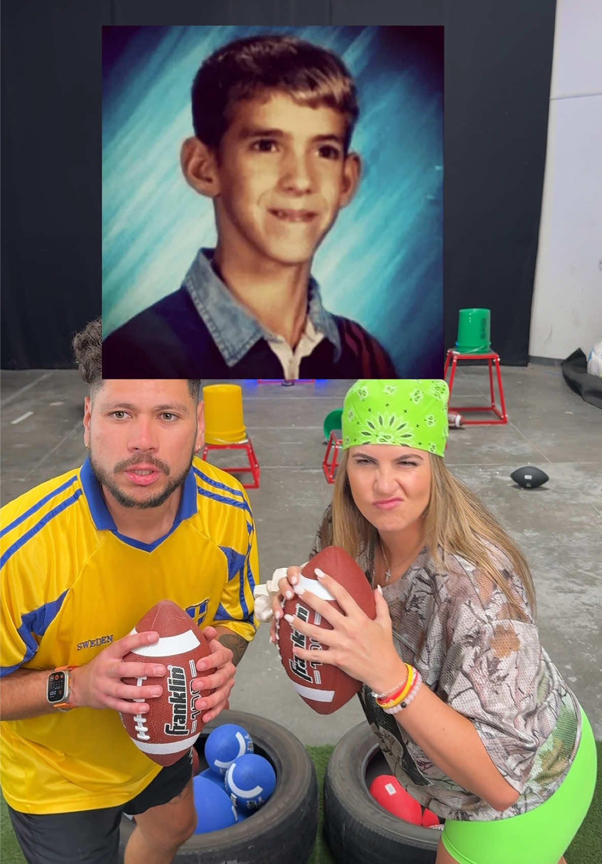 Name the athlete based on their childhood photo! #sports #football 